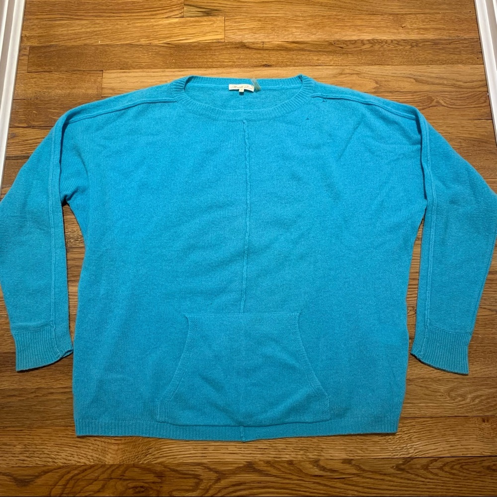 Minnie Rose Blue Cashmere Sweater